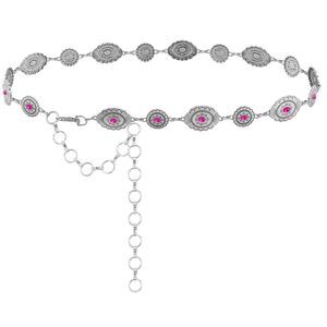 5495 Rustic Couture's Vintage Western Turquoise Concho Belt For Women